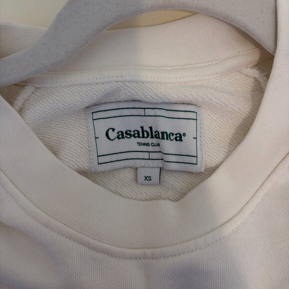 CASABLANCA Reverse Loopback Panel Sweatshirt Off-white - Picture 5 of 5